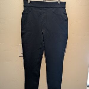 SPANX Black Ponte Ankle Pants--with POCKETS! EUC